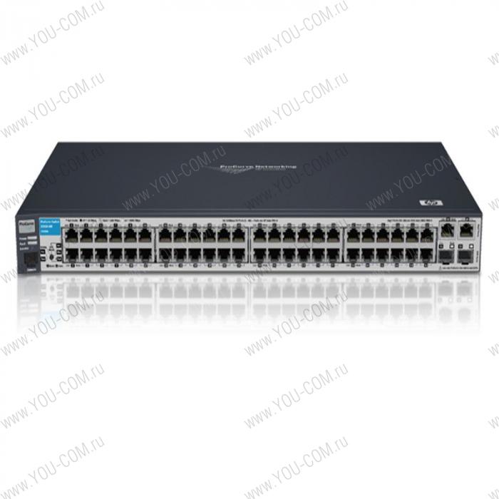 HP 2810-48G Switch (44 ports 10/100/1000 +4 10/100/1000 or 4mini-Gbics, Managed, Layer 2, Stackable 19&#39;)