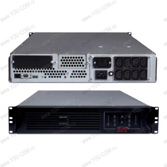 Black Smart-UPS 3000VA/2700W, RackMount, 2U, Line-Interactive, USB and serial connectivity, user repl.batt, Automatic Voltage Regulation