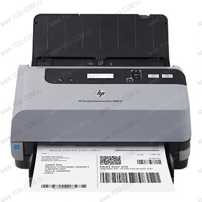 HP Scanjet Enterprise Flow 5000 s2 (CIS, A4, support sheets up to 3098 mm, 600 dpi, 48 bit, USB, LCD, ADF 50 sheets, 25(50) ppm, Duplex, 1y warr, replace L2738A)