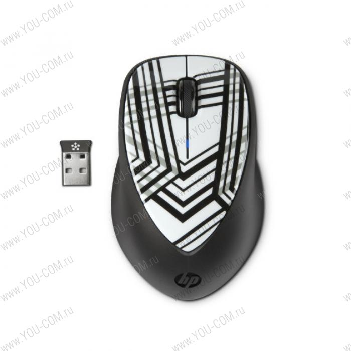 Mouse HP Wireless X4000 Laser (Zebra Fade) cons
