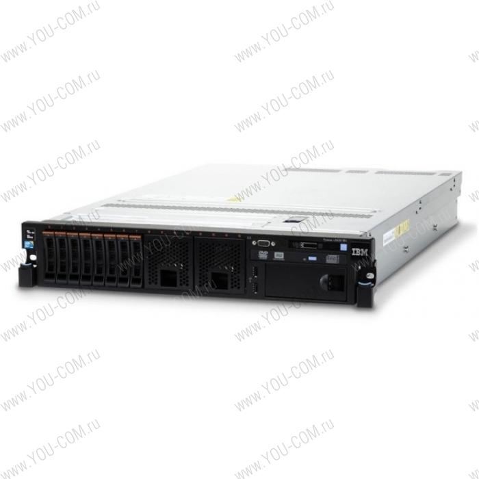 IBM ExpSel x3650 M4 HD Rack 2U, 1xXeon E5-2620v2 6C (2.1GHz/15M/1600MHz/80W), 1x8GB, 1.35V, 1600MHz, RDIMM, noHDD 2.5" HS SAS/SATA(up16/24), M5210e 12Gb(1GB Flash), noDVD, 1x750W HS PSU