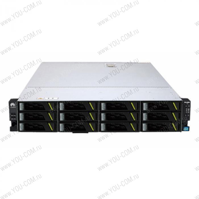 Huawei Tecal RH2285H V2 E5-2403v2 Rack(2U)/1xXeon4C 1.8GHz(10MB)/1x8GbR2D_1600/SR320BC512Mb/RAID0/1/10 /5/50/6/60)/noHDD(12)LFF/noDVD/IPMI/4x1GbEth/Rai l/2x750Plat