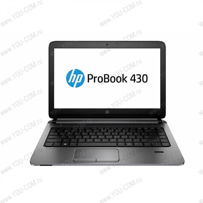 Ноутбук HP Probook 430 Core i3-4030U 1.9GHz,13.3" HD LED AG Cam,4GB DDR3L(1),500GB 5.4krpm,WiFi,BT,4C,FPR,1,5kg,1y,Win8.1(64)