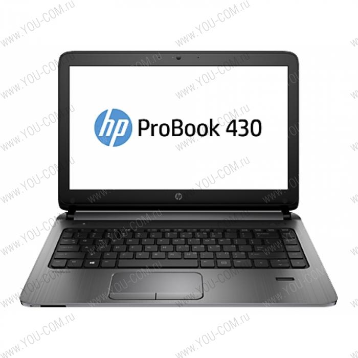 Ноутбук HP Probook 430 Core i5-4210U 1.7GHz,13.3" HD LED AG Cam,4GB DDR3L(1),500GB 5.4krpm,WiFi,BT,4C,FPR,1,5kg,1y,Win7Pro(64)+Win8Pro(64)