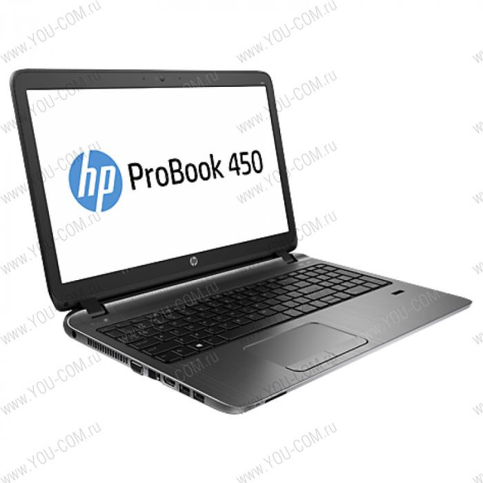 Ноутбук HP ProBook 450 UMA i5-4210U 450 / 15.6 HD AG / 4GB / 750GB 5400 / W7p64W8.1p / DVD+-RW / 1yw / Webcam / kbd TP / Realtek bgn 1x1+BT / FPR