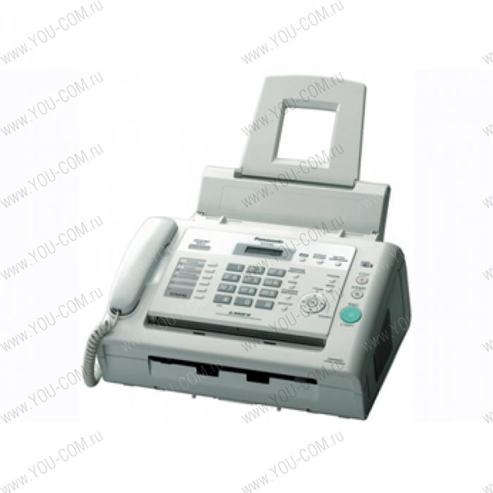 Panasonic Факс KX-FL423RUW (белый) (AOH, Caller ID, лазерная печать, прием при отсутствии бумаги, ЕСМ, навигация, рассылка (3*20 адресатов))