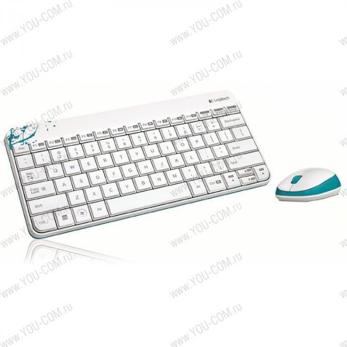 Logitech Wireless Desktop MK240 (Keybord&mouse), USB, White, [920-005791]