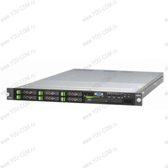 Сервер Fujitsu Siemens PRIMERGY RX200S5 E5504 (Стоечный 1U XeonQC 2.0GHz(4M)/1x4GbRD/SAS RAID 0,1,10,5,50,6,60 256M/no 2,5'HDD(6)/DVDRWnoFDD/iRMC2/2xGigEth)