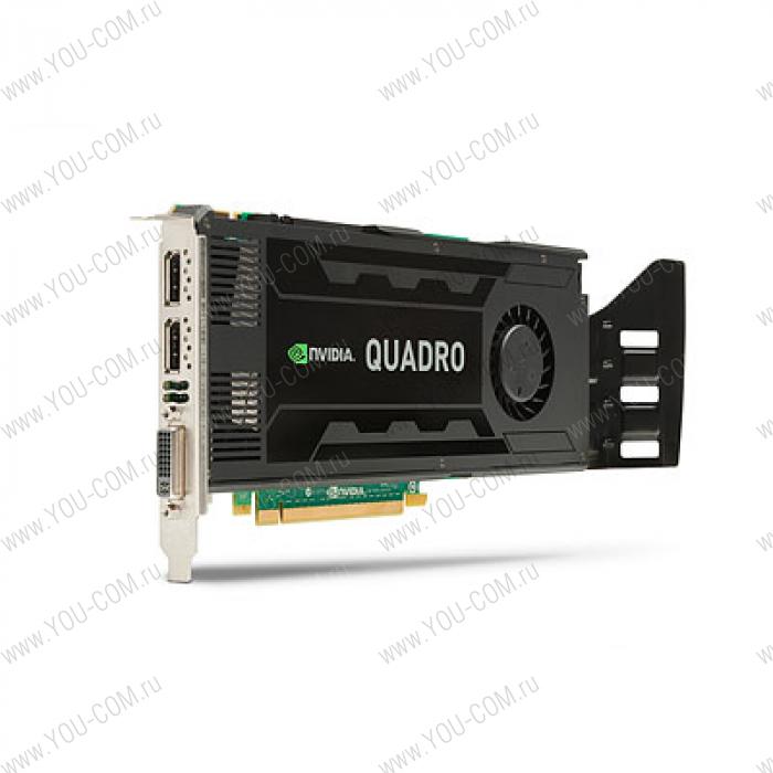 Graphics Card NVIDIA Quadro K4000 3GB, 2xDisplayPort, 1xDual-link DVI-I(1xDisplayPort-> DVI Adapter) PCI-E 2.0 x16 (Z220 CMT, Z420, Z620, Z820)