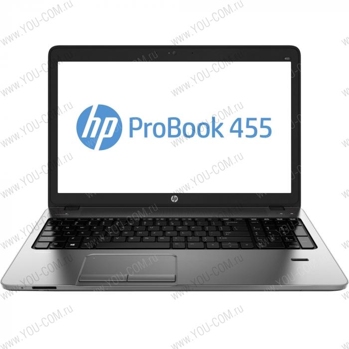 HP ProBook 455 A8-7100-1.8GHz,15.6" HD LED AG Cam,4GB DDR3L(1),500GB 5.4krpm,DVDRW,ATI.R5 M255DX 2Gb,WiFi,BT,4C,FPR,2.4kg,1y,Dos