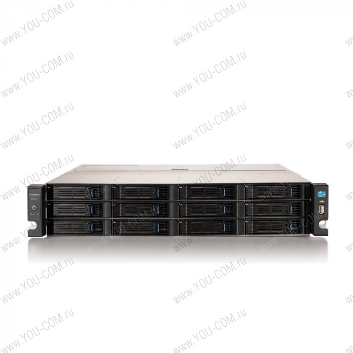 Lenovo EMC px12-450r, rackmount(2U), 0TB (Xeon4C 2,5GHz(8Mb), 8Gb RAM, up to 12 SATA HDD, 4xGigEth, 3xUSB, 2xRPS, McAfee VirusScan)