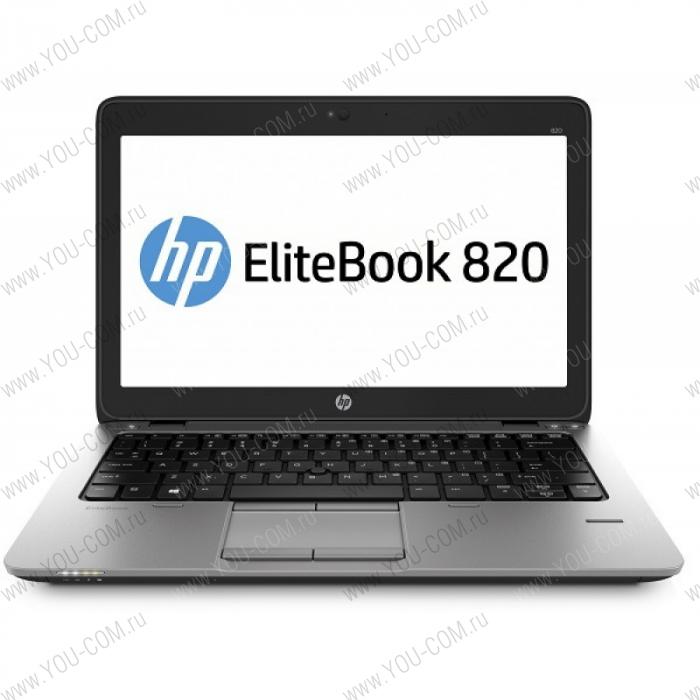 HP EliteBook 820 Core i7-5500U 2.4GHz,12.5" HD LED AG Cam,4GB DDR3L(1),500GB 7.2krpm,WiFi,3G,BT,3CLL,1,33kg,FPR,3y,Win7Pro(64)+ Win8Pro(64)+ UltraSlim Dock