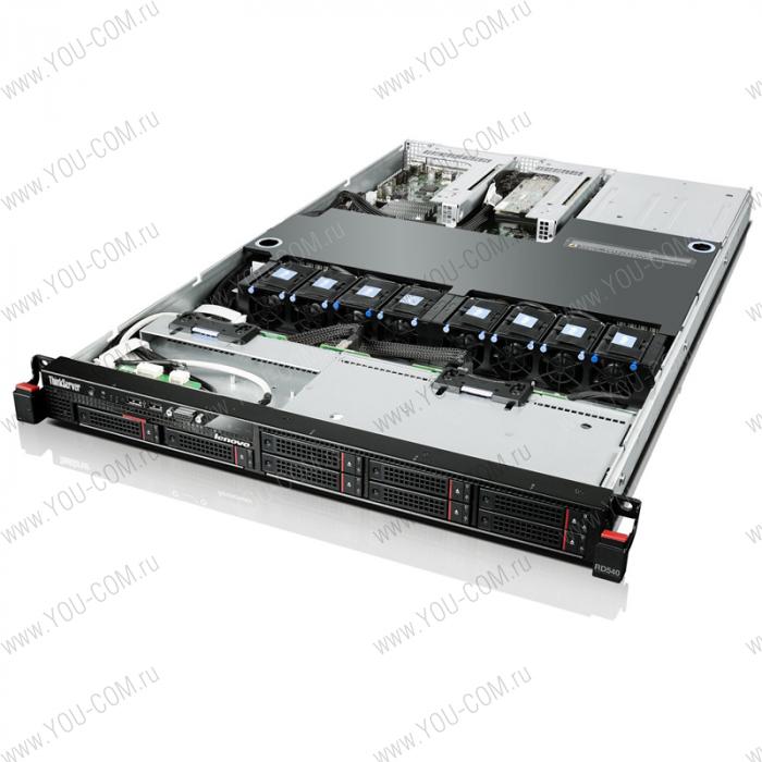 ThinkServer RD540 E5-2630v2 Rack(1U)/Xeon6C 2.6GHz(15Mb)/4x4GbRDIMM(LV)/Raid 710 w/FBWC(1Gb RAID 0/1/10/5/50/6/60)/no HDD(8)SFF/noDVD/2x1GbEthernet/1x800W PSU /Warranty 3 Years