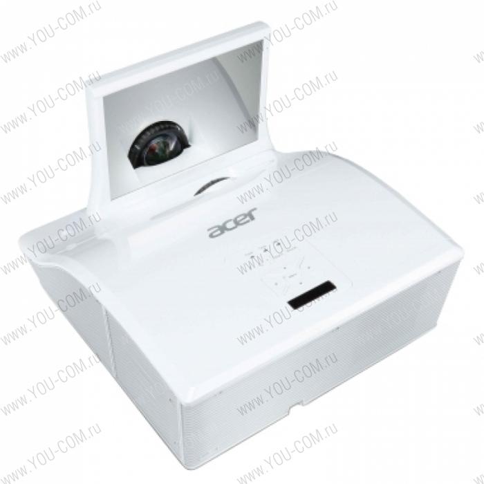 Проектор Acer projector U5213, XGA/DLP/Ultra Short Throw (0.43:1)/3D/3000 Lm/10000:1/7000 Hrs/HDMI/USB mini-B/LAN/10Wx1/7.2kg