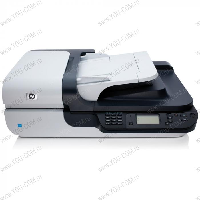 HP Scanjet N6350 Networked Document Flatbed Scanner (2400x2400 dpi, 48 bit, ADF 50sheets, 15 ppm, Duplex, USB/LAN, 1y warr)