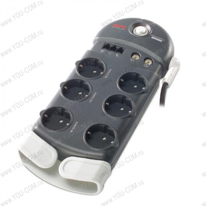 APC Home/Office SurgeArrest 6 outlets with Phone & Coax Protection 230V Russia (2,5m)
