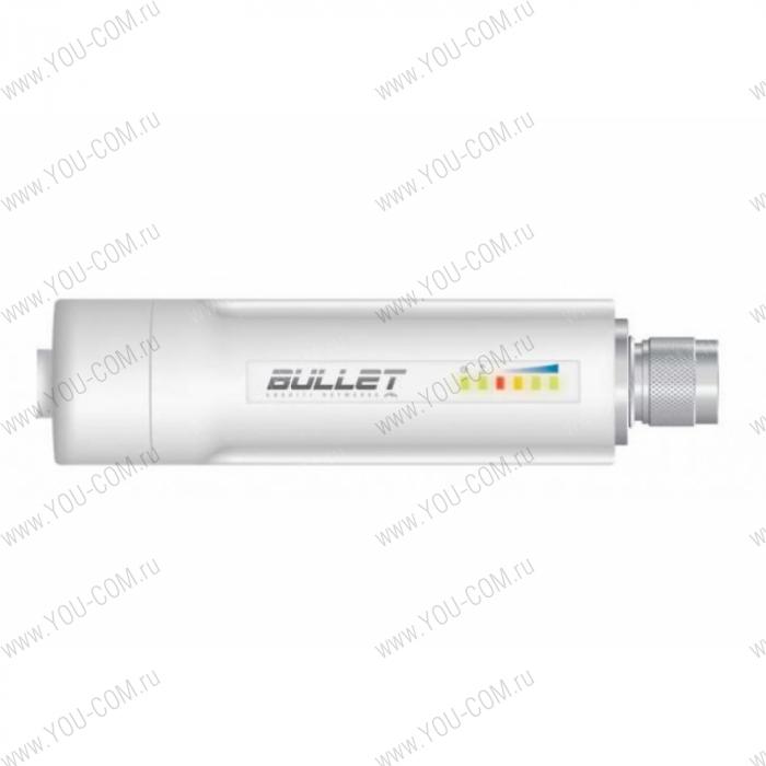 Точка доступа Ubiquiti Bullet M5HP (BULLETM5-HP). Wi-Fi AP/bridge/CPE, 802.11a/n, 5 ГГц, разъем N-male