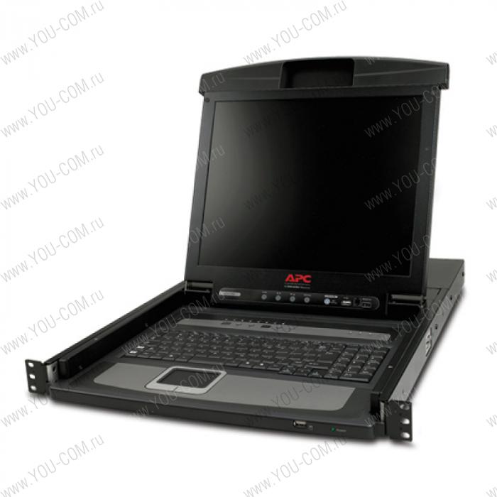 APC 17" Rack LCD Console with Integrated 8 Port  KVM Switch