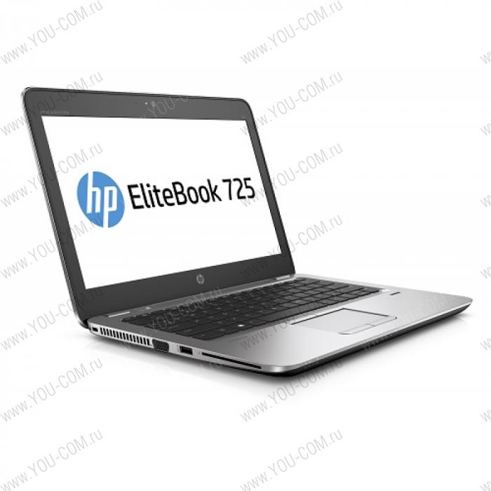 Ноутбук без сумки HP EliteBook 725 G3 A10 Pro-8700B 1.8GHz,12.5" HD LED AG Cam,4GB DDR3L(1),500GB 7.2 krpm,WiFi,BT,3CLL,1,33kg,FPR,3y,Win7Pro(64)+Win10Pro(64)