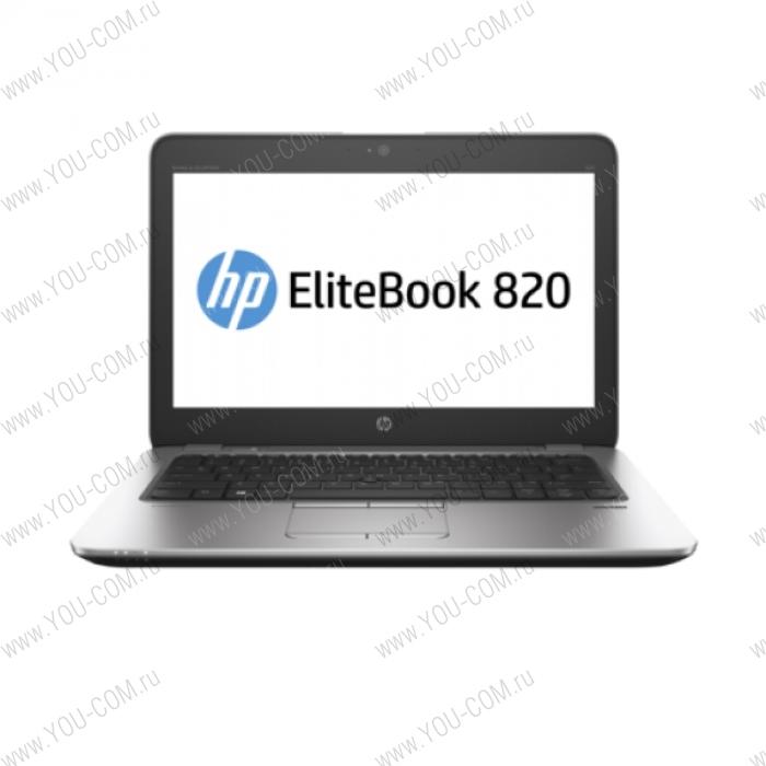 Ноутбук без сумки HP EliteBook 820 G3 Core i5-6200U 2.3GHz,12.5" FHD (1920x1080) AG,4Gb DDR4(1),128Gb SSD,44Wh LL,FPR,1.3kg,3y,Silver,Win7Pro+Win10Pro