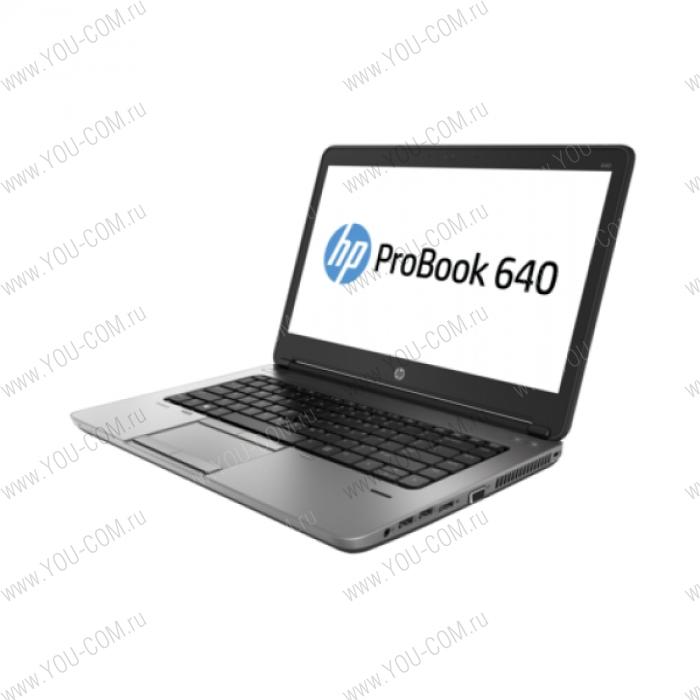 Ноутбук без сумки HP ProBook 640 G2 Core i5-6200U 2.3GHz,14" FHD (1920x1080) AG,8Gb DDR4(1),256Gb SSD,DVDRW,48Wh LL,FPR,2.1kg,1y,Gray,Win7Pro+Win10Pro