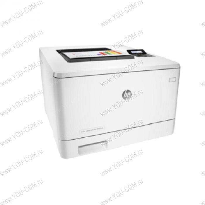 Принтер HP Color LaserJet Pro M452dn Printer (A4,600x600dpi,27(27)ppm,ImageREt3600,128Mb,Duplex, 2trays 50+250,USB/GigEth, ePrint, AirPrint, PS3, 1y warr, 4Ctgs1200pages in box, repl.CE957A)