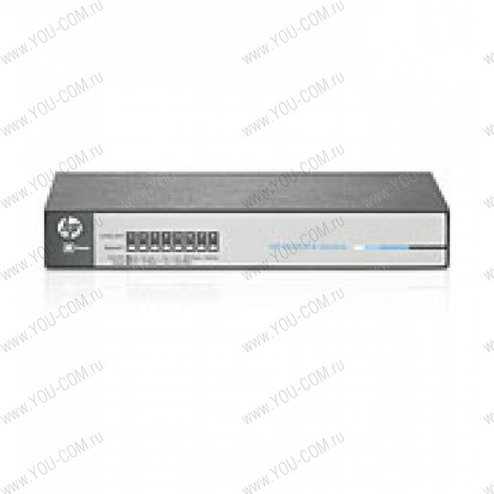 Коммутатор HPE 1410 8 Switch (8 ports 10/100, Fanless, Unmanaged, desktop) (repl. for JD856A)