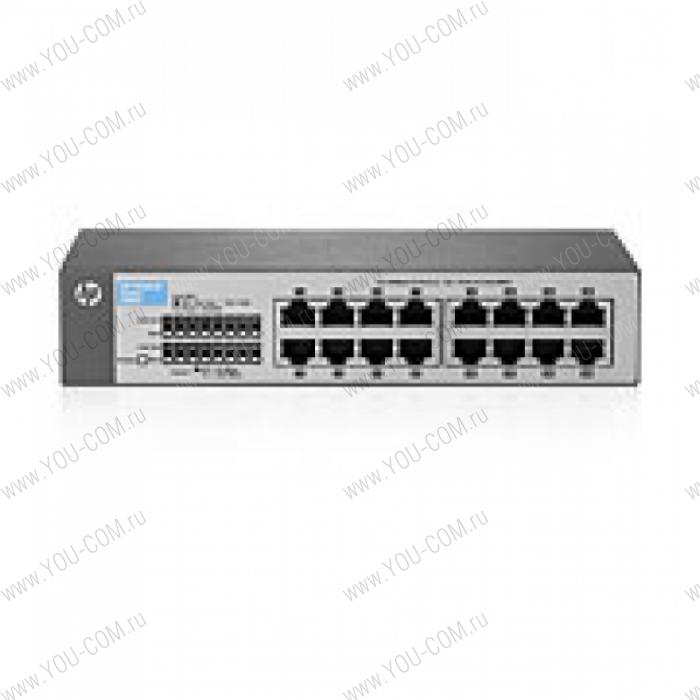 Коммутатор HPE 1410 16 Switch (16 ports 10/100, Fanless, Unmanaged, 19')