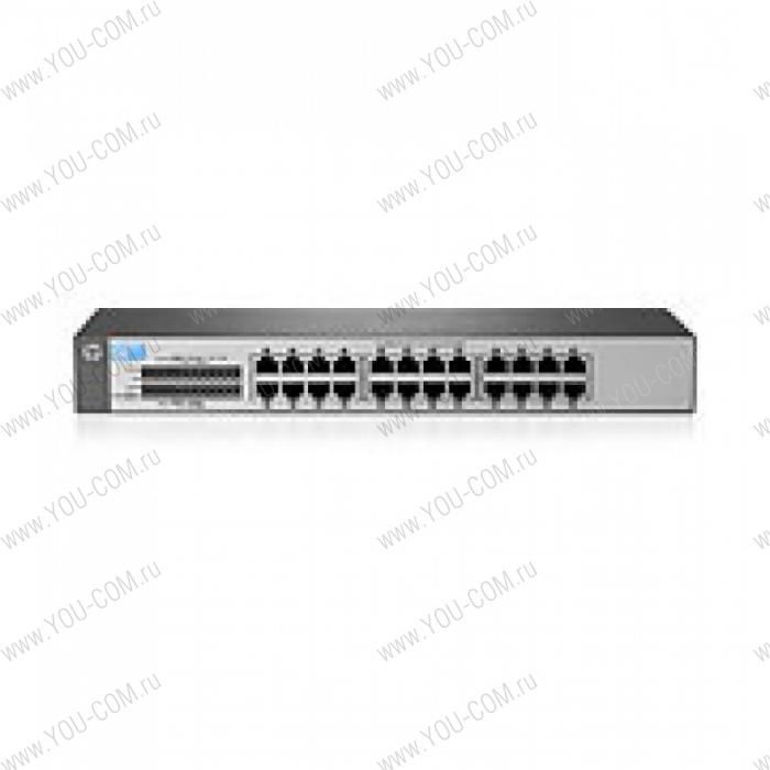 Коммутатор HPE 1410 24 Switch (24 ports 10/100, Fanless, Unmanaged, 19')