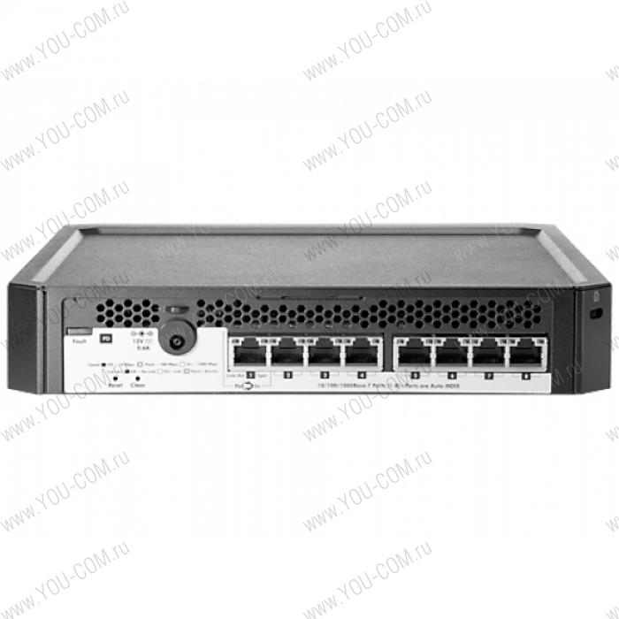 Коммутатор HP PS1810-8G Switch (8 ports 10/100/1000, WEB-managed, fanless, desktop, can be powered with PoE, stackable with MicroServer Gen8)