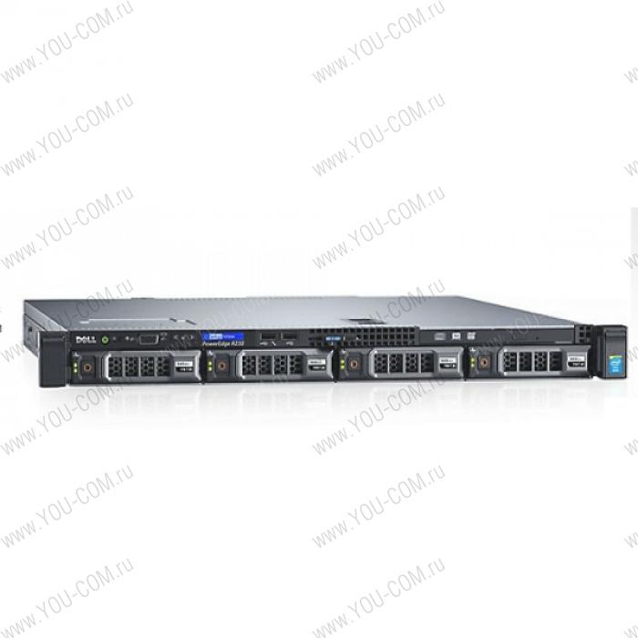 Dell PowerEdge R230 1U/ E3-1270v5 3,6Ghz/ 1x16Gb UDIMM(2133)/ H730 1Gb/ 1x1Tb SATA 7.2K LFF/ UpTo(4)LFF HotPlug/DVDRW/ iDRAC8 Ent/2xGE/ PS250W(cable)/ Bezel/ StaticRails/noARM/PCI-E: 1xF+1xL/ 3YBWNBD