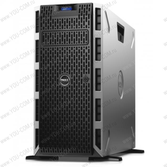 Шасси серверное Dell PowerEdge T430 Tower no CPUv4(2)/ no HS/ no memory(8+4)/ no controller/ no HDD(8)LFF/ DVDRW/ iDRAC8 Ent/ 2xGE/ no RPS(2up)/Bezel/3YBWNBD (210-ADLR)