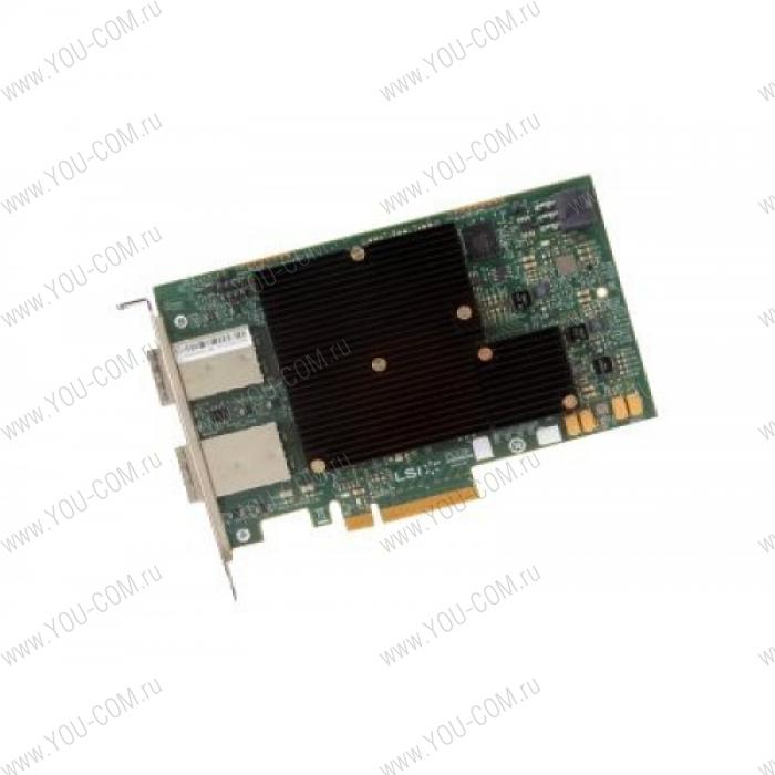 Адаптер сетевой Lenovo TS  N2226 SAS/SATA HBA for Lenovo TS System x (x3550 M5/x3550 M5/x3650 M5/x3850/x3950 X6) (four external x4 mini-SAS HD SFF-8644)