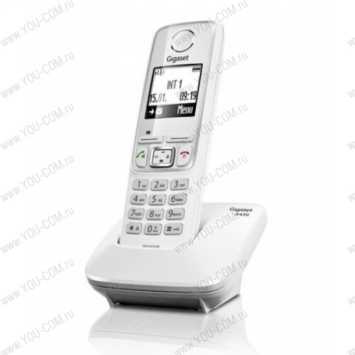 Беспроводной телефон DECT GIGASET A420 white