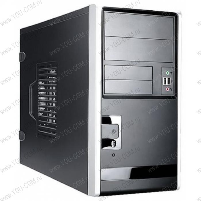 Mini Tower InWin EMR-013 Black/Silver  450W 2*USB+AirDuct+Audio mATX