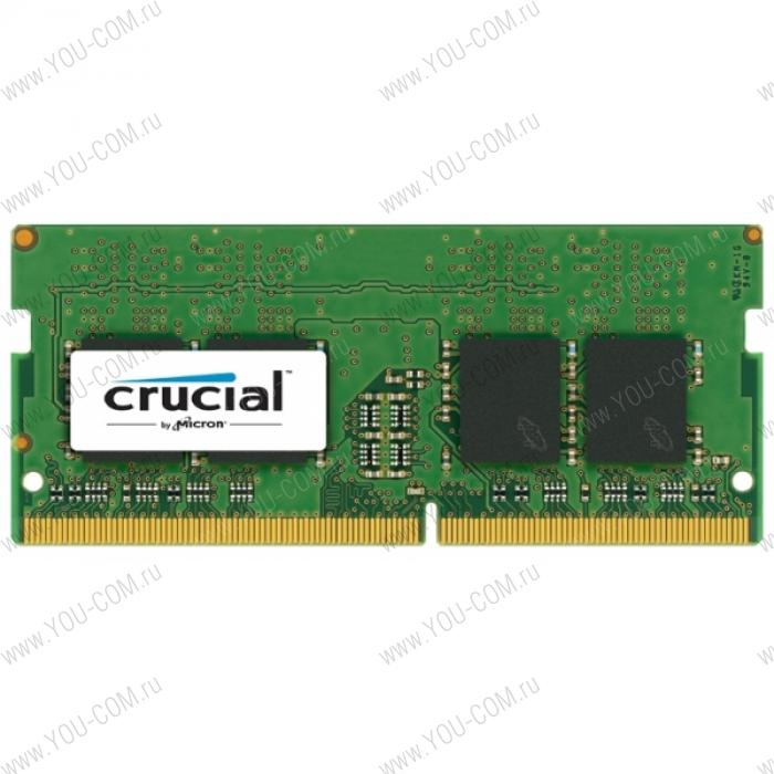 Оперативная память Crucial by Micron  DDR4   8GB 2133MHz SODIMM  (PC4-17000) CL15 DRx8 1.2V (Retail)
