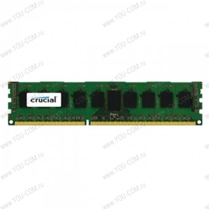 Оперативная память Crucial by Micron DDR-III  8GB (PC3-12800) 1600MHz ECC Reg, DR x8, 1.35V (Retail)