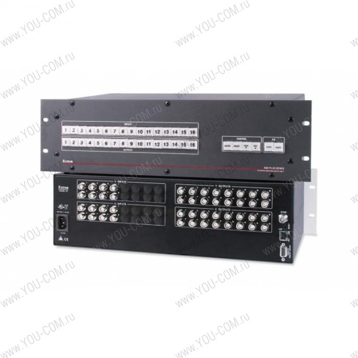 Матричный коммутатор 8x16 Extron MAV Plus 816 SV [60-660-12] сигнала S-Video (разъемы BNC(F)), мониторинг и управление по IP Link® Ethernet, RS-232 и RS-422, высота 3U, 150 МГц.