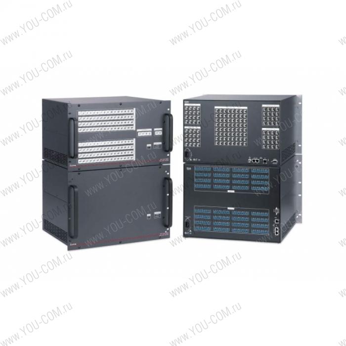 Матричный коммутатор 64x64 Extron MAV Plus 6464 AV [42-085-15] композитного видео и стерео аудио сигналов, мониторинг и управление по IP Link® Ethernet, RS-232 и RS-422, высота 13U, 150 МГц.