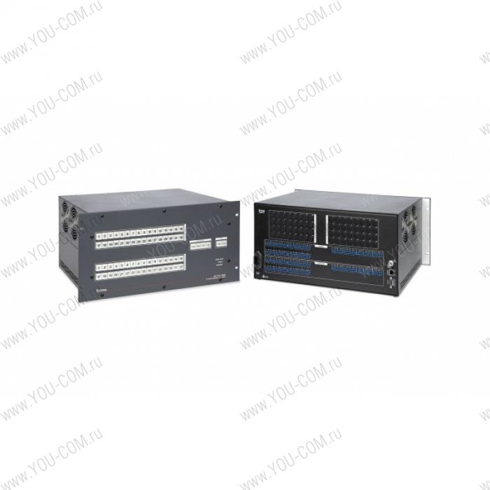 Матричный коммутатор 24х24 Extron MAV Plus 2424 A [60-472-03] балансных и небалансных стерео аудио сигналов, мониторинг и управление по IP Link® Ethernet, RS-232 и RS-422, высота 5U, разъемы 5-конт. клеммные блоки (3.5 mm).