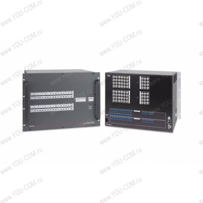 Матричный коммутатор 24x12 Extron MAV Plus 2412 SVA [60-474-21] сигнала S-Video (разъемы BNC(F)) и стерео аудио (5-конт клеммные блоки), мониторинг и управление по IP Link® Ethernet, RS-232 и RS-422, высота 8U, 150 МГц.