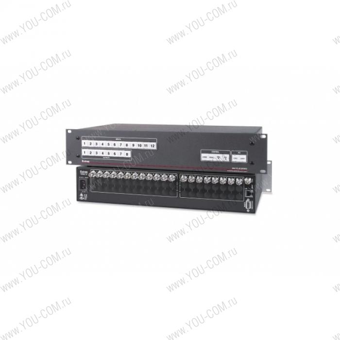 Матричный коммутатор 12x8 Extron MAV Plus 128 V [60-658KZ] композитного видео сигнала (разъемы BNC(F)), мониторинг и управление по IP Link® Ethernet, RS-232 и RS-422, высота 2U, 150 МГц.