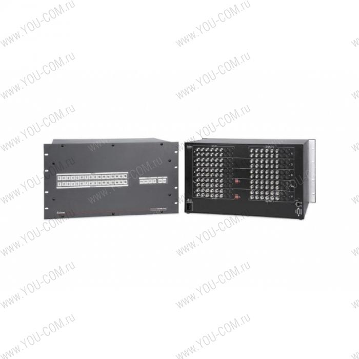 Матричный коммутатор 12x12 Extron CrossPoint Ultra 1212 HV [60-852-22] сигналов RGBHV, ультраширокополосный с технологией ADSP™, управление по IP Link® Ethernet, RS-232 и RS-422, 525 МГц, высота 6U.
