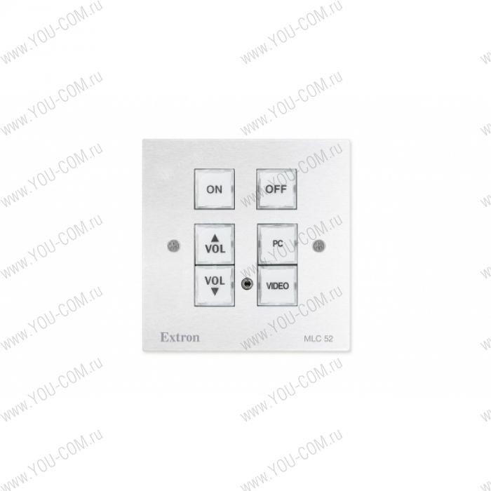 Контроллер Extron MLC 52 RS MK серии MediaLink  IR and RS-232 Display Control - MK Wallplate for UK Junction Boxes - White