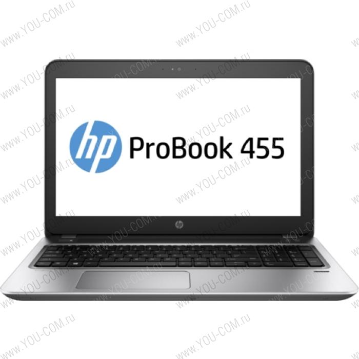 Ноутбук с сумкой HP ProBook 455 G4 A10-9600P 2.4GHz,15.6" HD (1366x768) AG,4Gb DDR4(1),500Gb 7200,DVDRW,48Wh LL,FPR,Bag,2.1kg,1y,Silver,Win10Pro