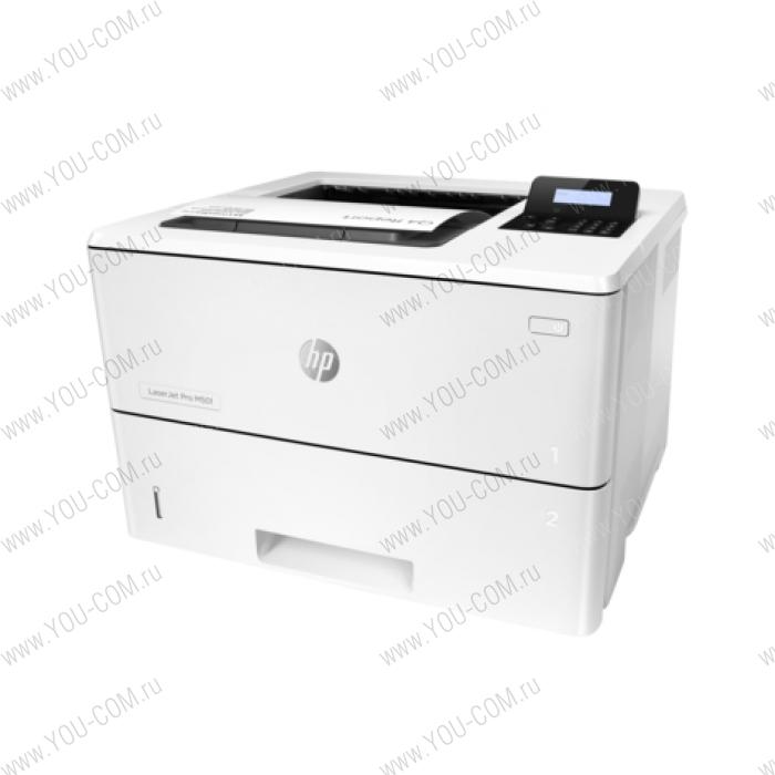 Принтер HP LaserJet Pro M501n (A4, 1200dpi, 43ppm, 256Mb, 2trays 100+550, USB/GigEth, 1y war., repl. CE525A)