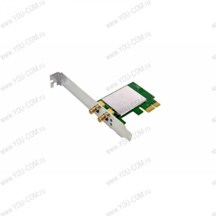 Адаптер TOTOLINK [N300PE] беспроводной, PCI Express, до 300Мбит/с, стандарт 802.11n, 2 съемные антенны (Realtec) 