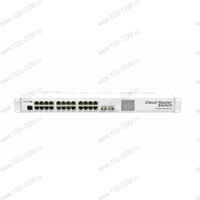 Коммутатор Mikrotik Cloud Router Switch with RouterOS L5 [CRS326-24G-2S+RM]