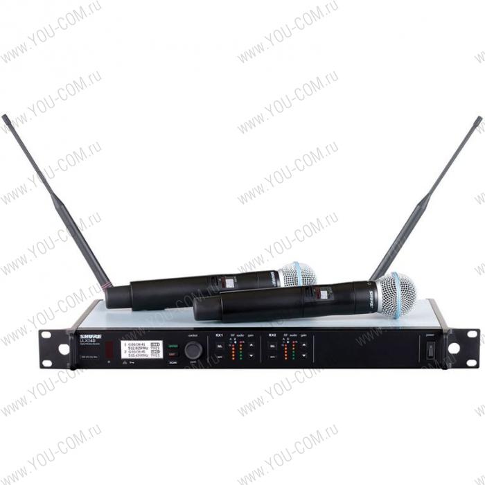 Двухканальная цифровая радиосистема с ручными передатчиками Shure ULXD24DE / B58