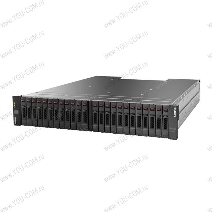 Система хранения данных Lenovo TS ThinkSystem DS4200 FC/iSCSI Dual Contr.2U,Cache 8GB,noHDD 3,5"(upto12),Ports/controller:1x1GbE,1x12GB SAS x4 expansion(HD 8644),1xSerial Console,4xSFF/SFP+ (w/o trans.),2x580Wp/s(upto2)
